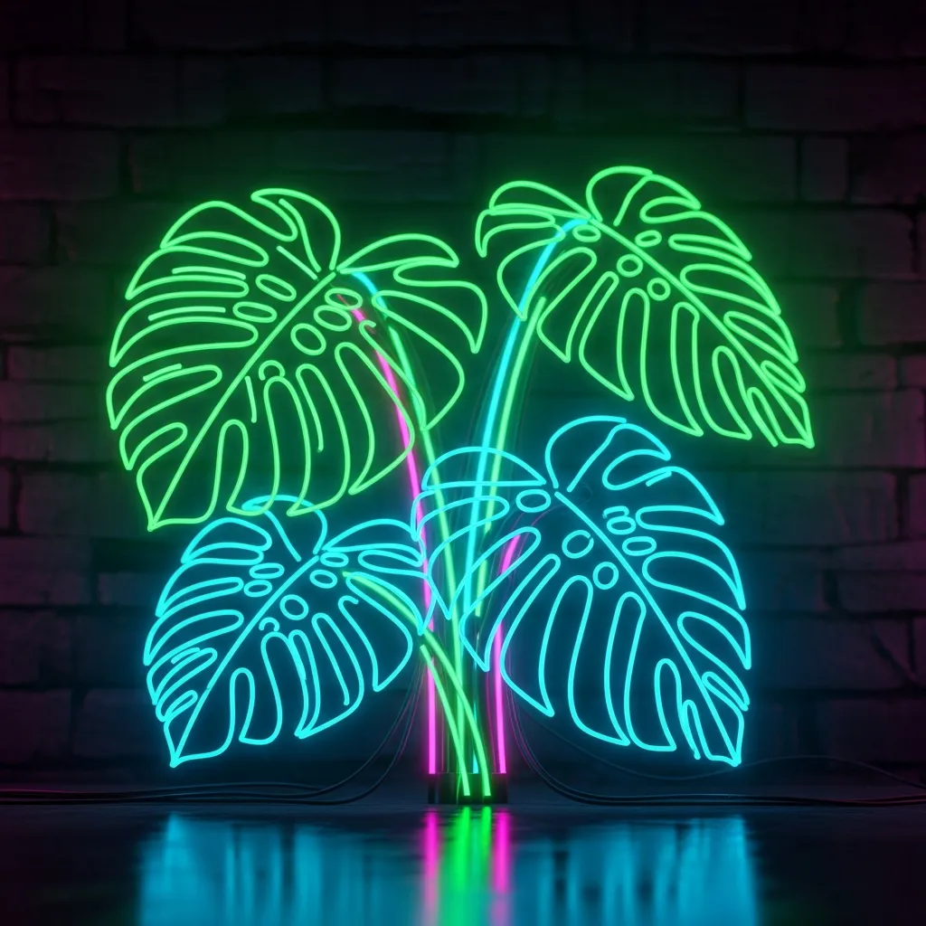 Neon-monstera